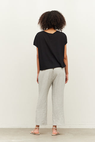 Side Vent Linen Pant