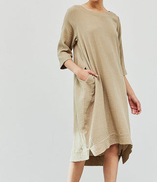 Serenity Cotton Gauze Dress