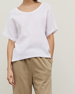 Gale U-Neck Double Gauze Top