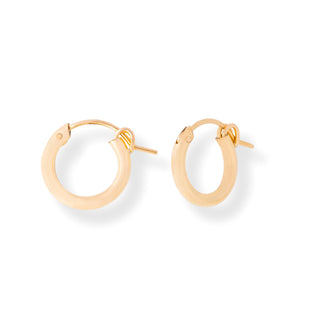 15 mm  Gold Hoops
