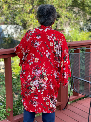 Cardinal Red Kimono