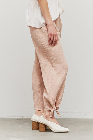 Crimson Double Gauze Tie Pant