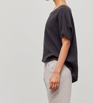 Gale U-Neck Double Gauze Top