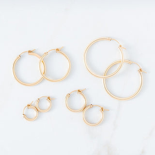 22 mm Gold Hoops