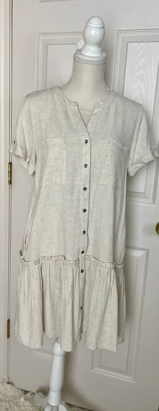 Lacy's Linen Shirt Dress