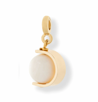 White Shell Halo Charm